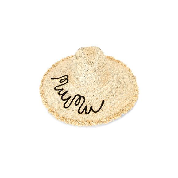 Miu Miu Accessories - Miu Miu 'Raffia' Beige Cotton Hat Size S